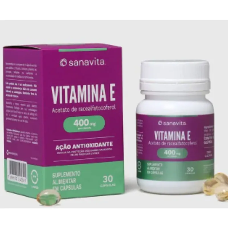 Vitamina E 400mg 30caps - Sanavita