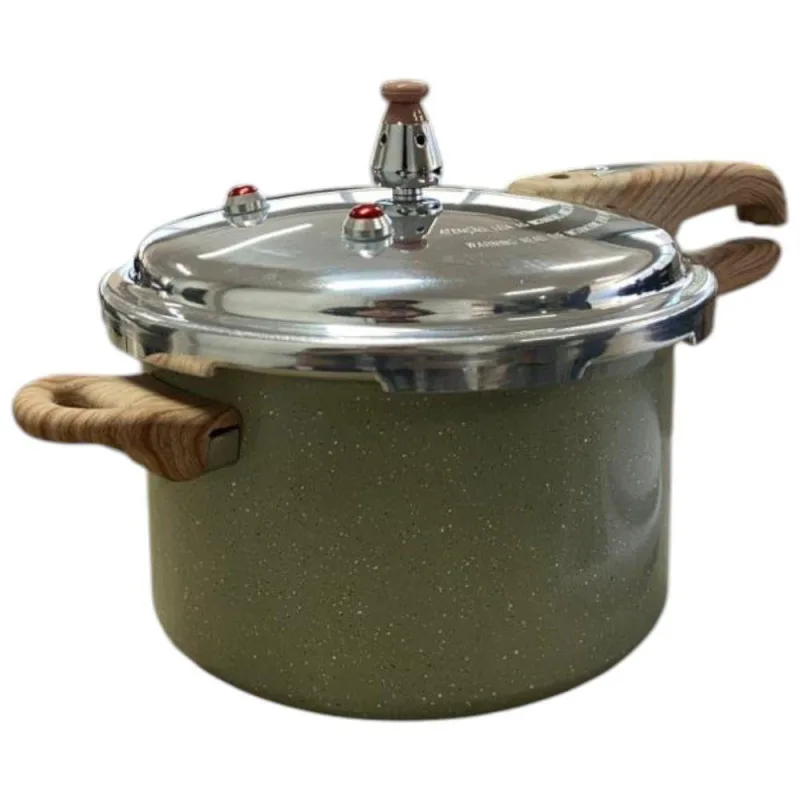 Panela de Pressão Max Chef Wood Alumínio Revestimento Cerâmico 4,2L Cinza Fratelli - Fratelli
