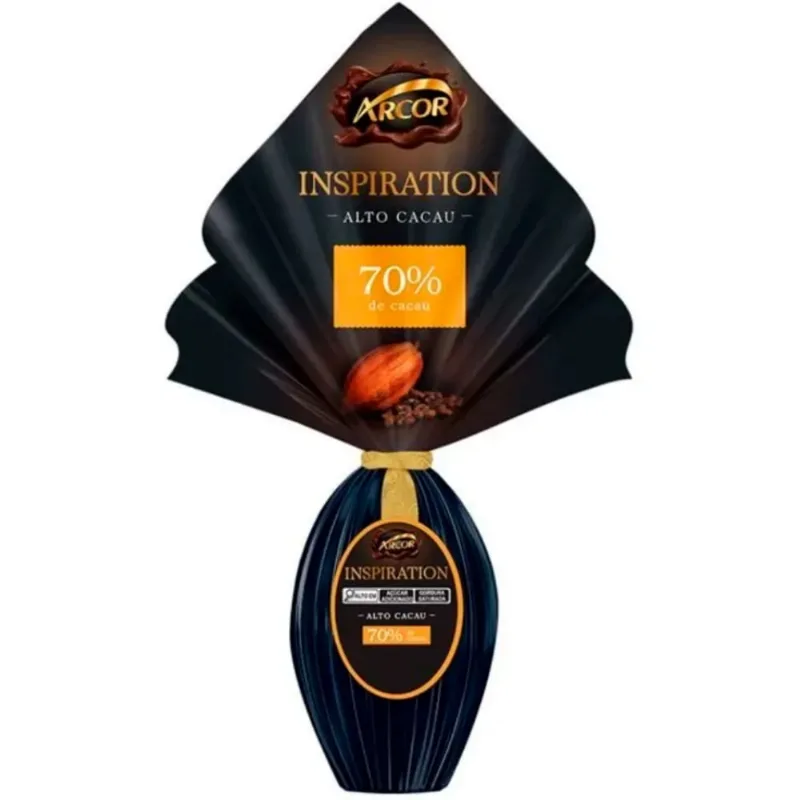 Ovo De Páscoa Arcor Amargo Cacau 70% 190g