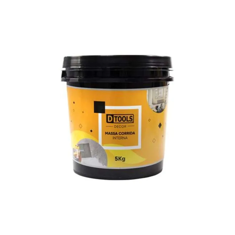 Massa Corrida PVA Galão 5kg - Nivela Superfícies Reboco e Concreto - DTOOLS - Dtools - Utilidades Domesticas
