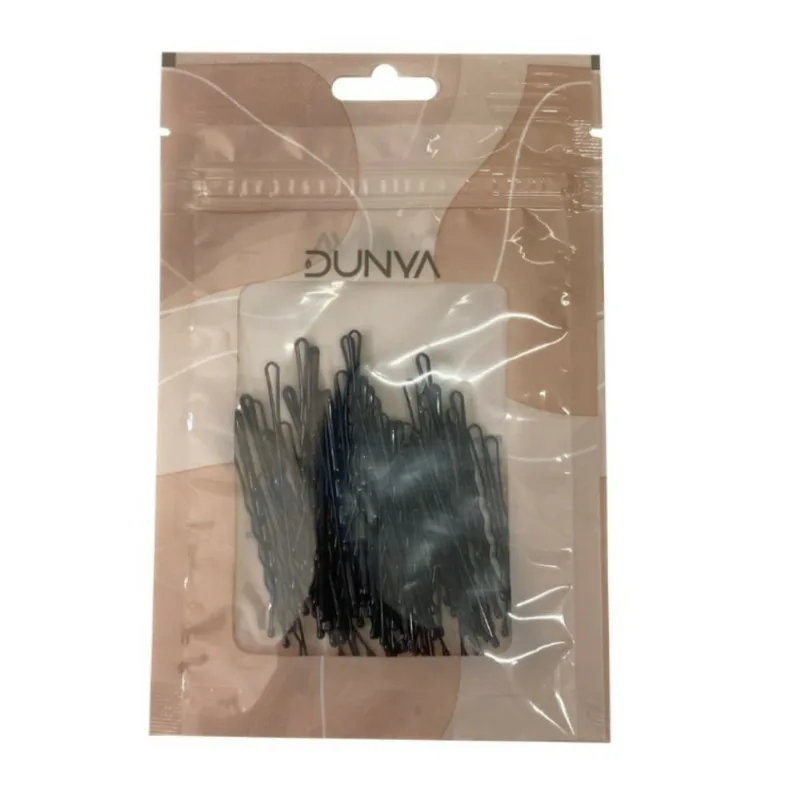 Grampo de Cabelo Dunya 5 Preto 50 Unidades