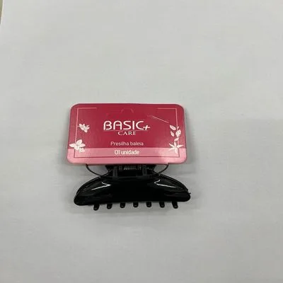 Prendedor de Cabelo Baleia Médio Penteados Rápidos 1 Unidade Basic+ Acrílico Metal - Basic + - Cabelos