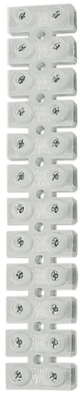 Conector Barra 4mm com 12 Bornes Branco - Sindal - SINDAL - Material Elétrico