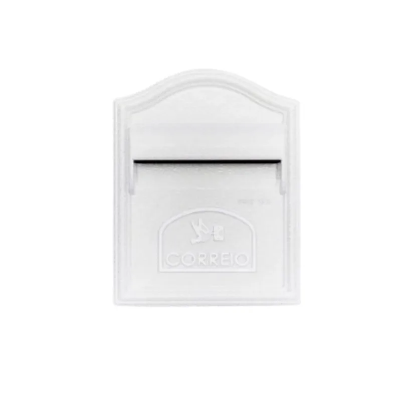 Caixa de Correio Tyane 22x13x28cm Alumínio Pintsilk Caixa de Correio Tyane 22x13x28cm Alumínio Branco