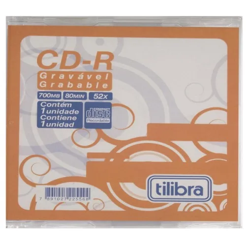 Slim Case Cdr 700 Mb 300g Tilibra - TILIBRA