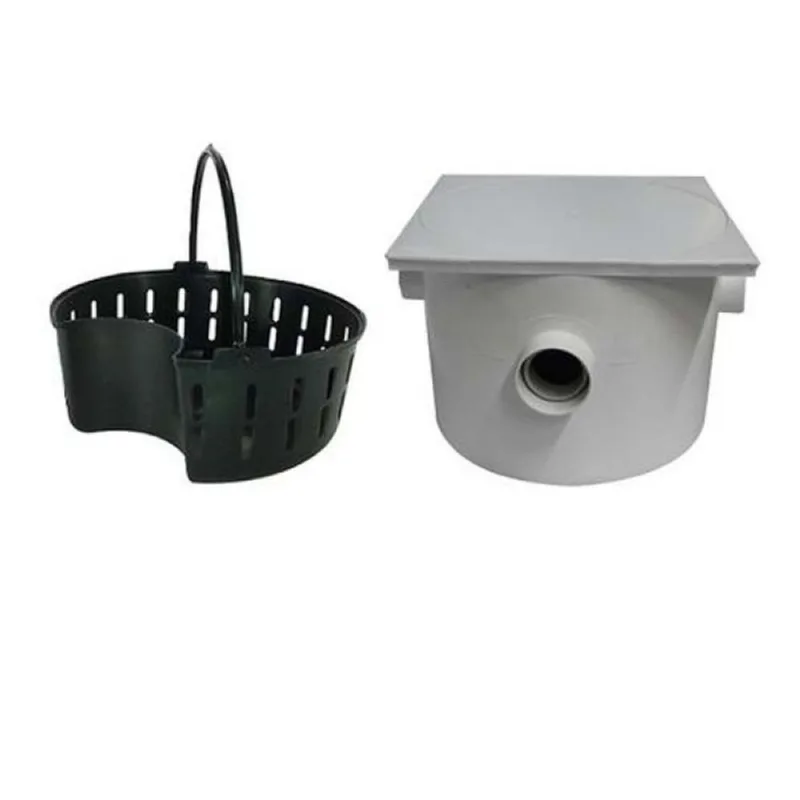 Caixa de Gordura Quadrada 250x180x75x50mm com Cesto - PVC Rígido - Plastipan