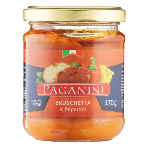 Molho Paganini Bruscheta Peperoni 170gr - PAGANINI