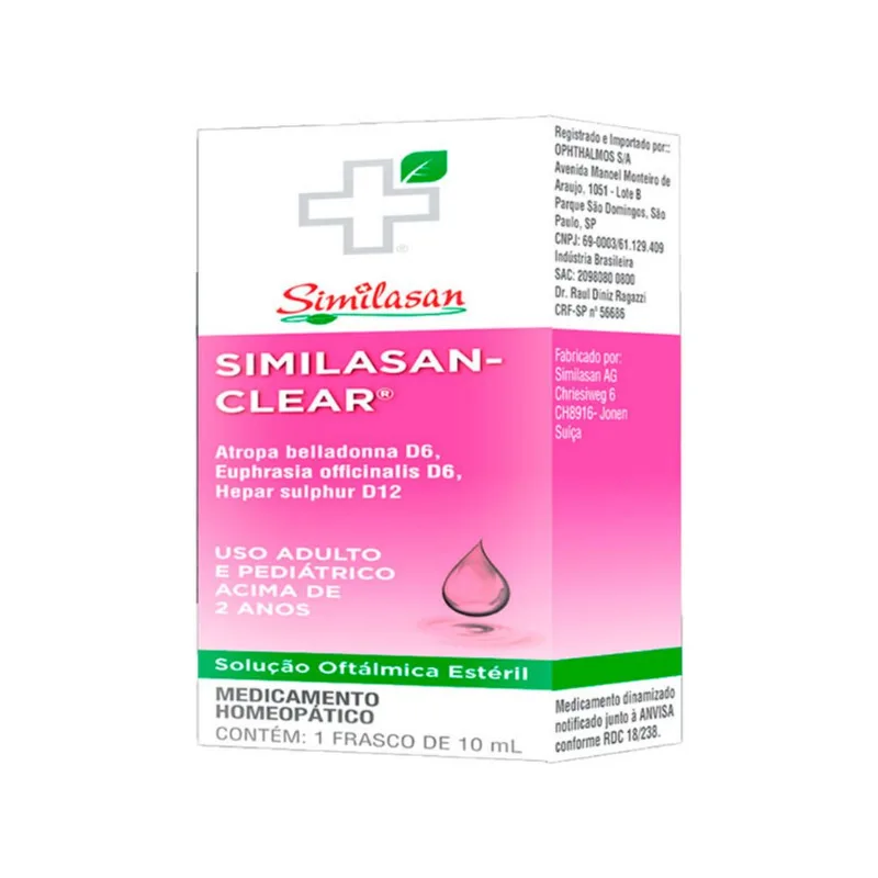 Similasan Clear Solução Oftálmica Estéril 10ml