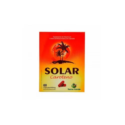 Solar Caroteno 400mg 60caps Sanibras - POWER SUPLEMENTOS