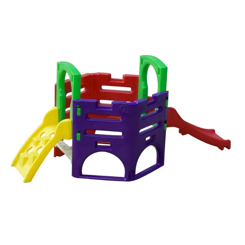 Playground Infantil Plástico com Escorregador Miniplay Freso Colorido