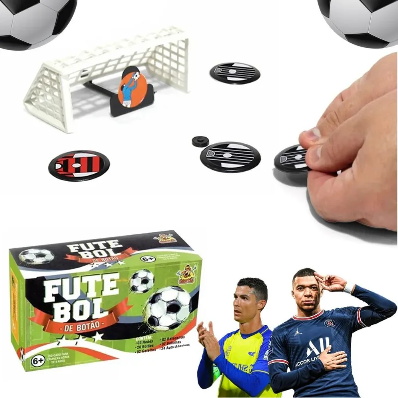 Futebol De Botão Completo Com 2 Times Sortidos