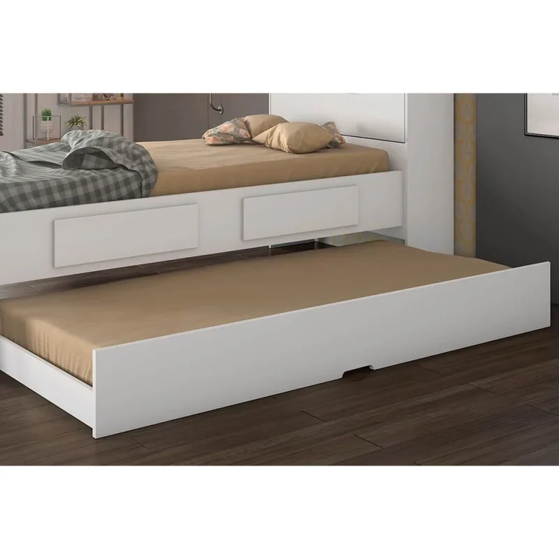 Cama Auxiliar Premium II-Conquista Branco - Não Disponível - Móveis