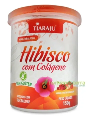 Hibisco Com Colágeno Solúvel Tiaraju 150g - TIARAJU - Mercearia