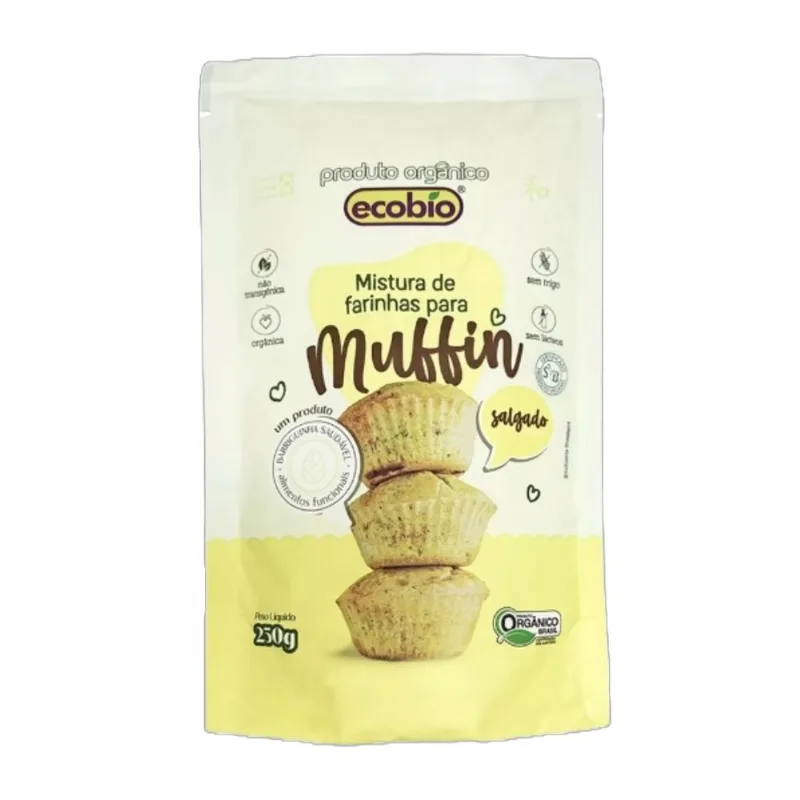 Mistura para Muffin Salgado Orgânico Ecobio 250g