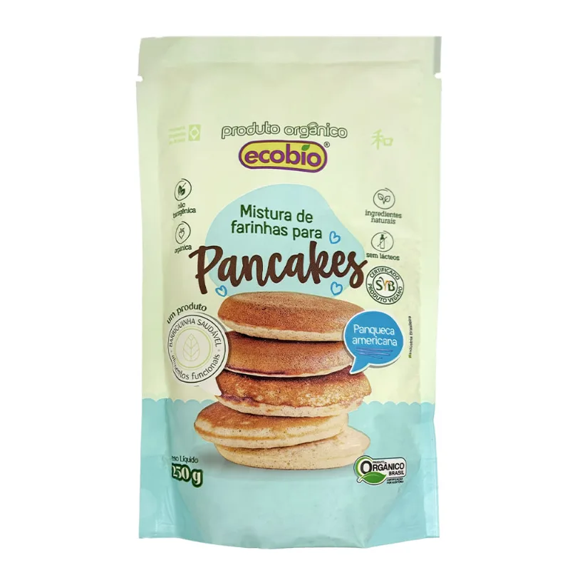 Mistura de Farinha para Pancake Ecobio Orgânica 250g