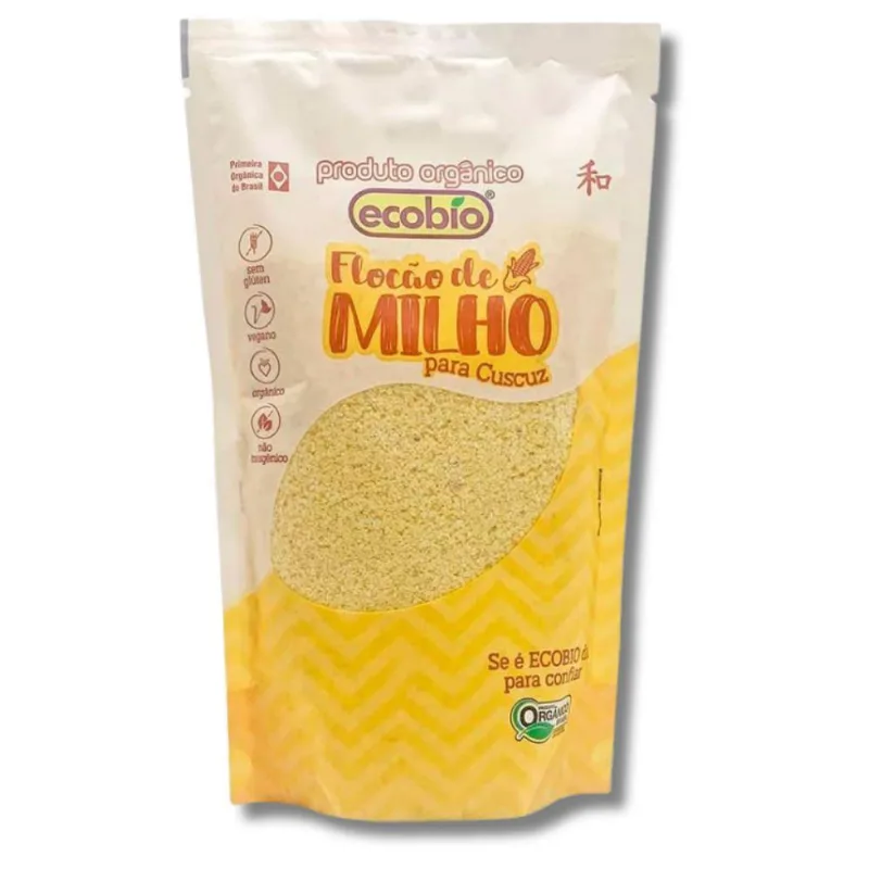 Flocão De Milho Orgânico Para Cuscuz Ecobio 250G
