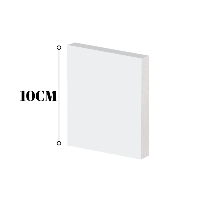 Guarnição Poliestireno 10cm Liso Branco 40010 Arquitech