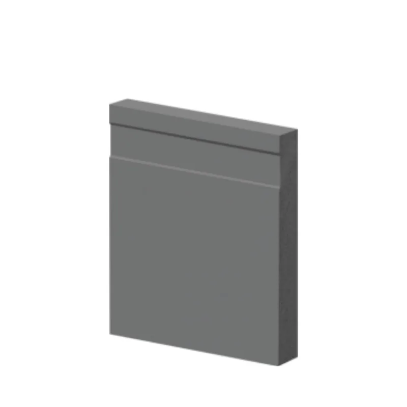 Guarnição Poliestireno 10cm Frisado Cinza 41010 Arquitech