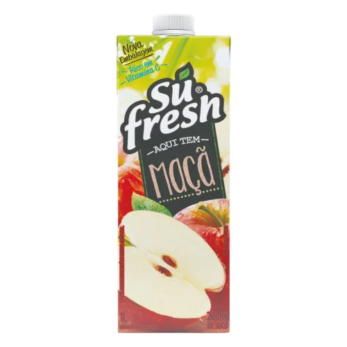 BEBIDA ADOÇADA MAÇÃ SUFRESH CAIXA 1L - SUFRESH - Bebidas