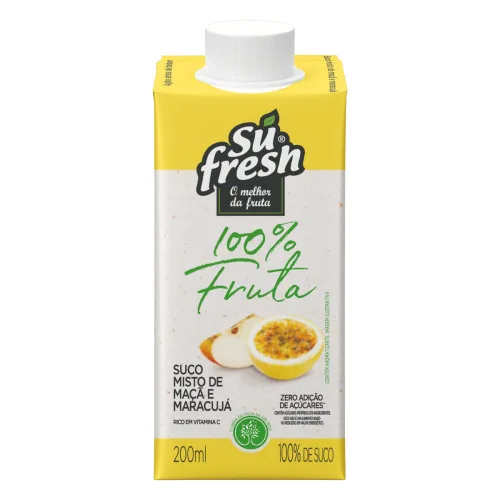 SUCO MAÇÃ E MARACUJÁ SUFRESH CAIXA 200ML - SUFRESH