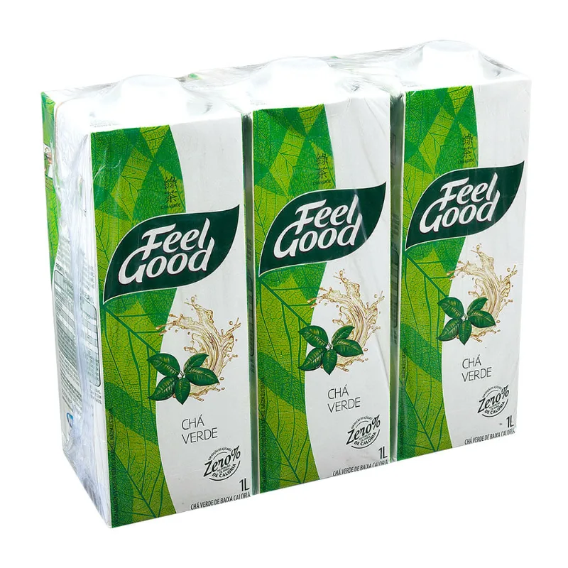Chá Verde Feel Good Pack com 3 Unidades 1l Cada
