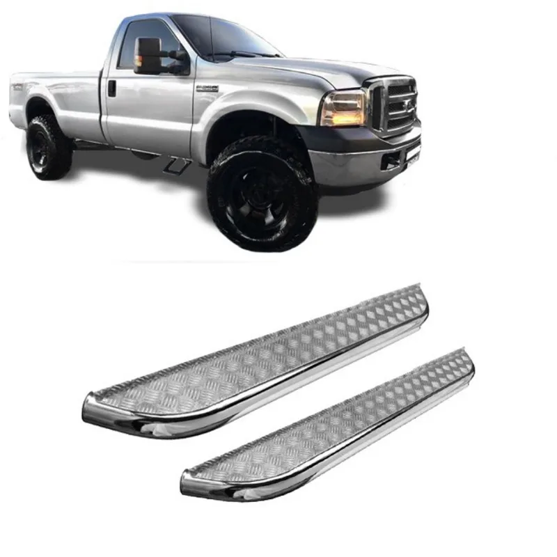 Estribo chapa cromado F250 cabine simples