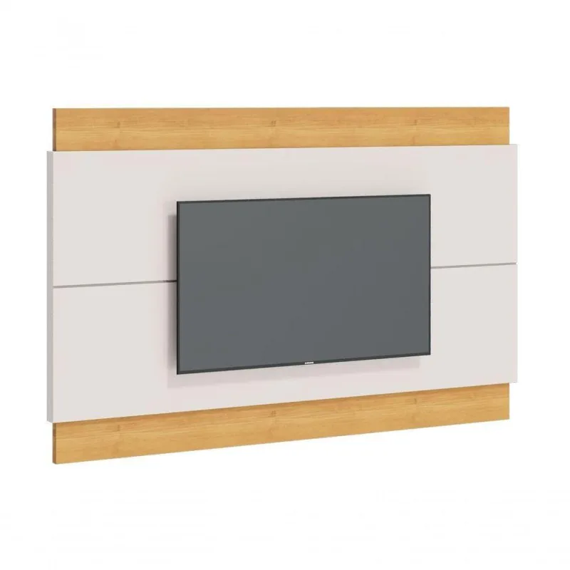 Painel Para Tv Classic 2.2 Off White Com Nature - Imcal Móveis - OUTRAS - Móveis