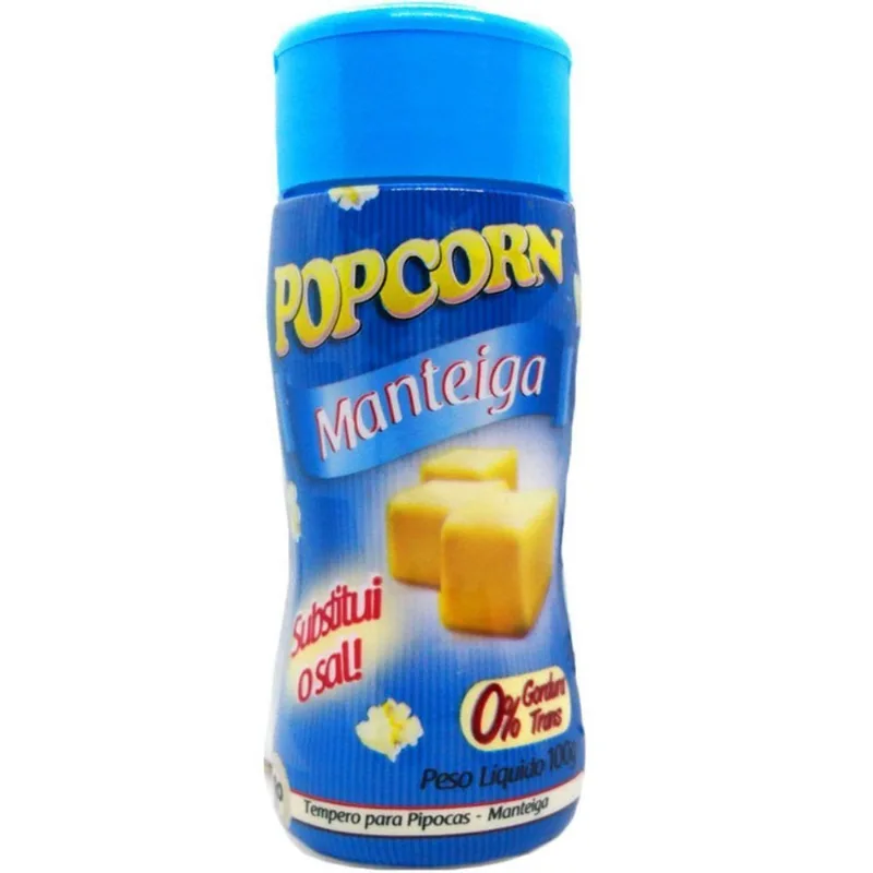 Combo 3 Temperos Pipoca Popcorn Sabores Manteiga, 4 Queijos