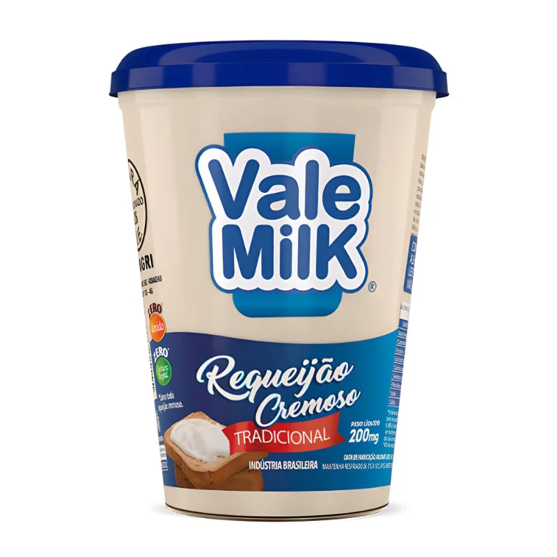 Requeijão Cremoso Vale Milk Tradicional 200g