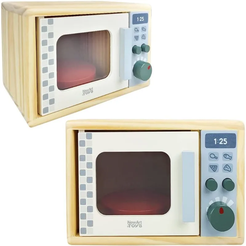 Coleção Cozinha de Madeira infantil - Microondas 1PC