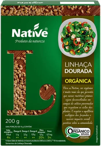 Linhaca Native Dourada Organica - NATIVE - Mercearia