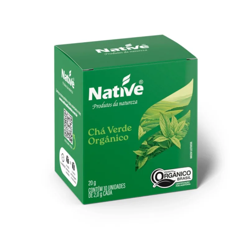 Chá Verde Native Orgânico 20g - NATIVE - Bebidas