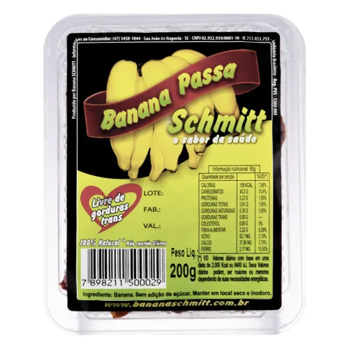 Banana Passa 200g Nutribom - NUTRIBOM - Mercearia