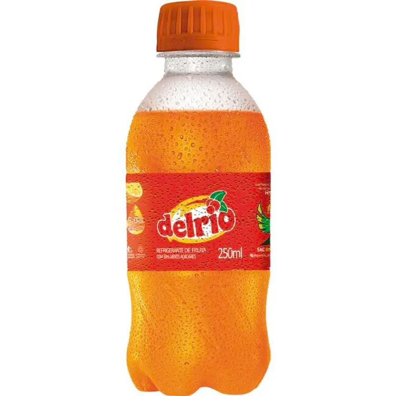Refrigerante Delrio Laranja Mini 250ml