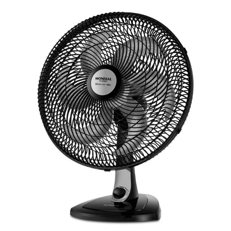 Ventilador de Mesa Mondial 50cm 127V Preto.