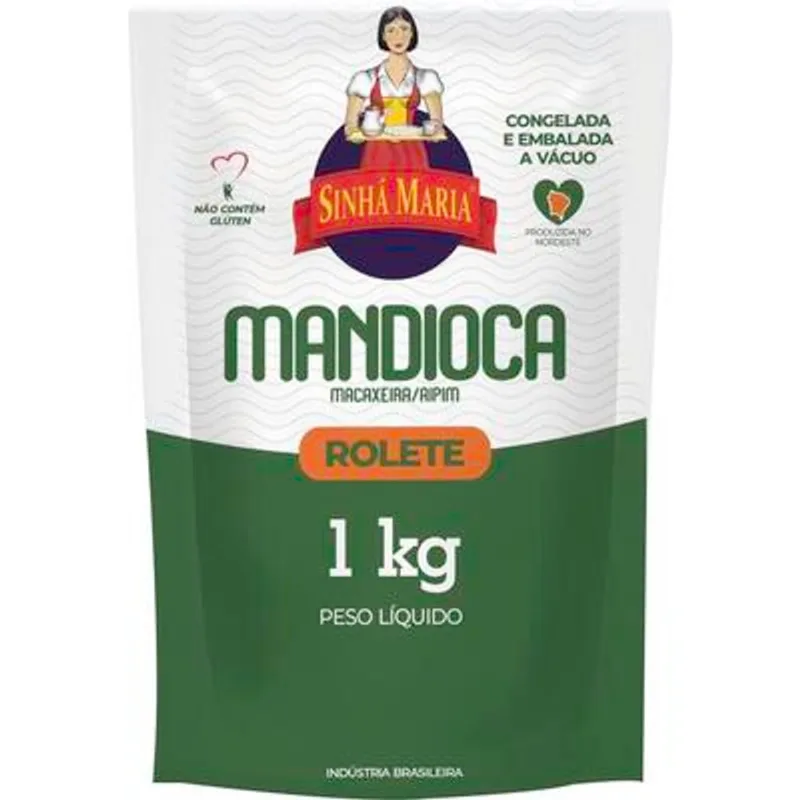 Mandioca Sinhá Maria Rolete 1kg