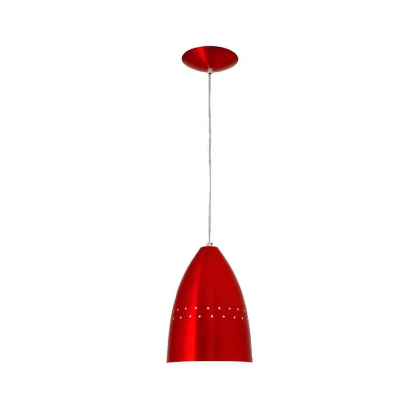 Pendente Cone vermelho verniz Auremar