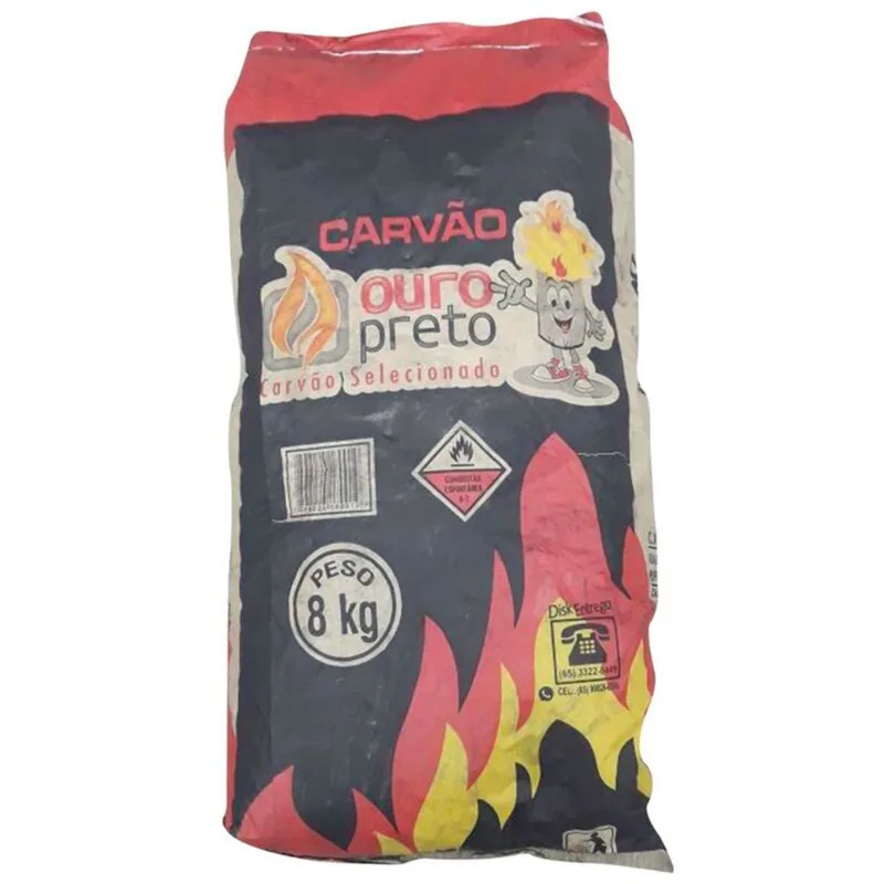 Carvão Vegetal Ouro Preto 8kg