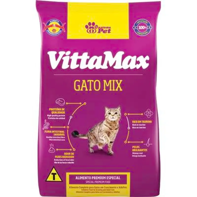 Alimento para Gatos Vittamax Mix 10,1kg