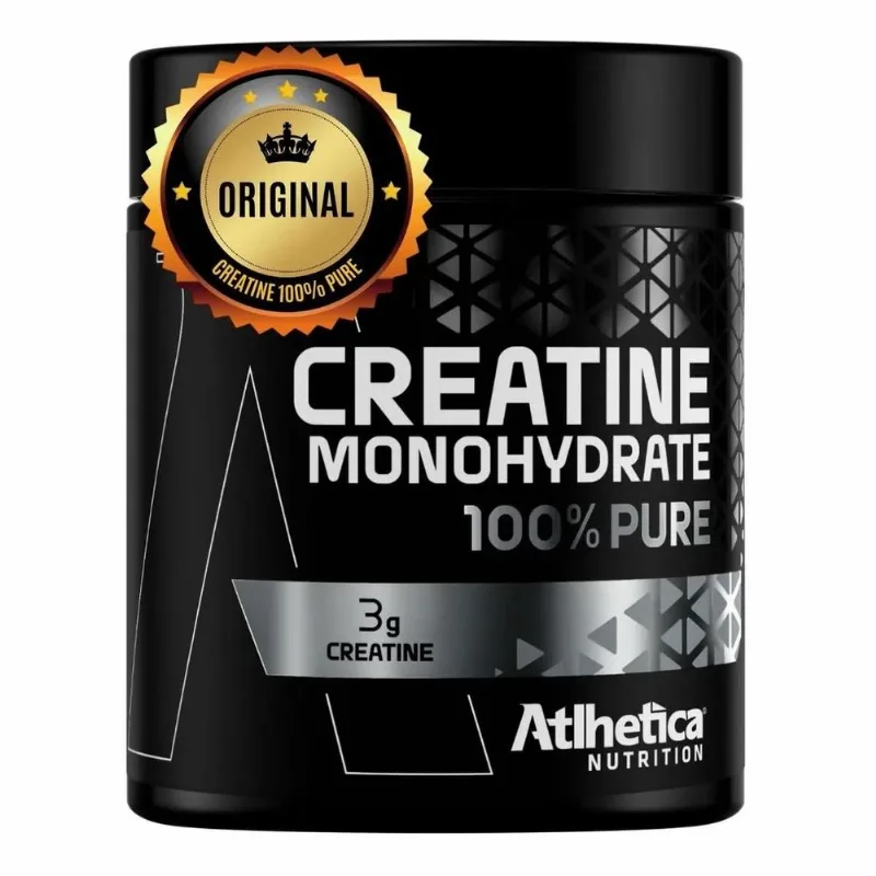 Creatina em Pó Atlhetica Monohiadrata 100% Pura sem Sabor Pote 300g 50g Grátis