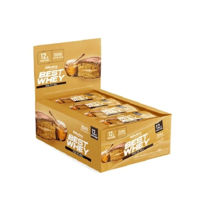 Best Whey Bar 744g (display 12 Un ) - Atlhetica Nutrition Sabor:cheesecake De Maracujá (588g) - Não Informado - Mercearia