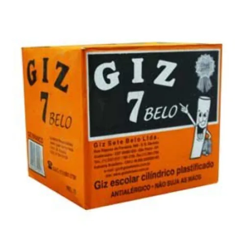Giz De Cera Sete Belo C/50 Colorido Car - Papelaria