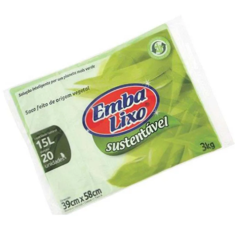 Saco de lixo sustentável 15L Embalixo