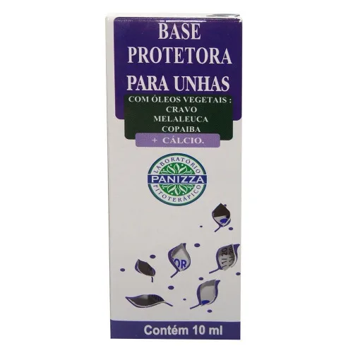 Base Para Unha Com Comoleos Veetais 10ml Panizza - PANIZZA - Higiene E Beleza