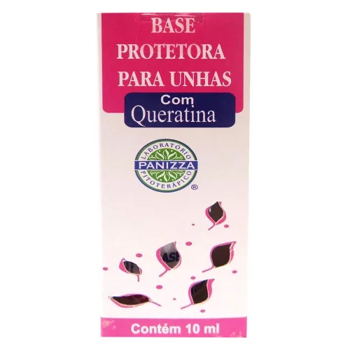 Base Para Unha Com Queratina 10ml Panizza - PANIZZA - Higiene E Beleza