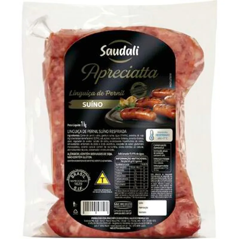Linguiça de Pernil Saudali Resfriada 1kg