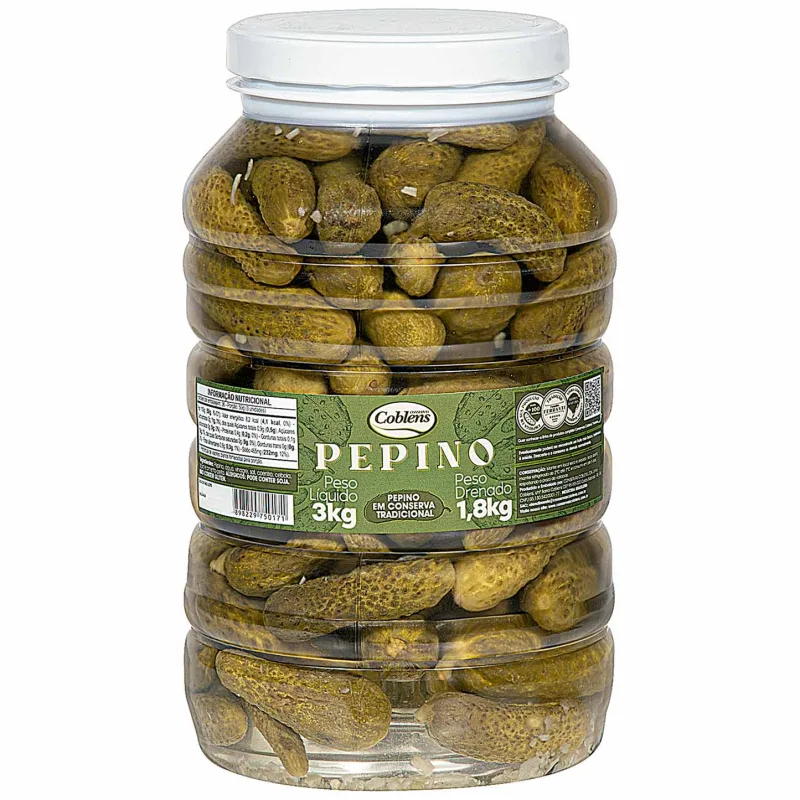 Pepinos em Conserva Coblens 1,8kg - Coblens - Mercearia