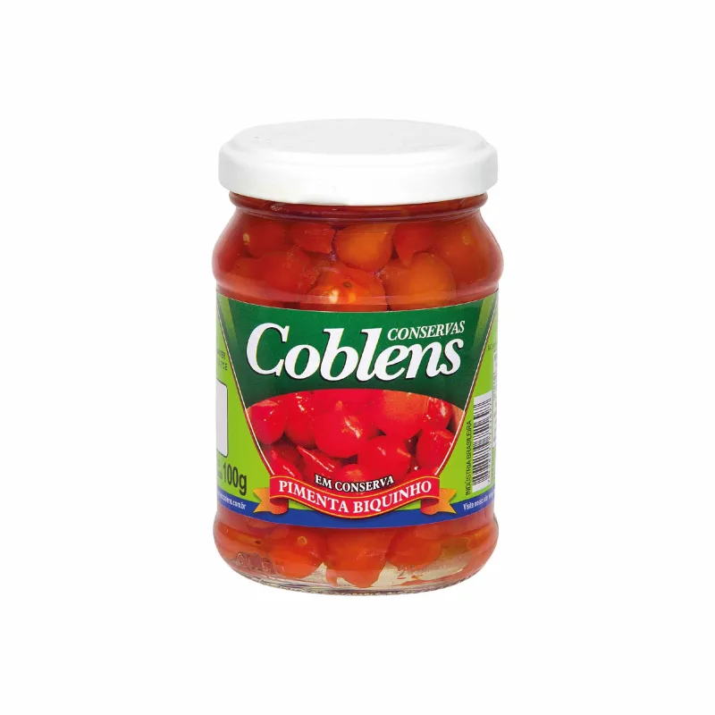Pimenta Biquinho Vermelha em Conserva Coblens 100g - Coblens - Mercearia