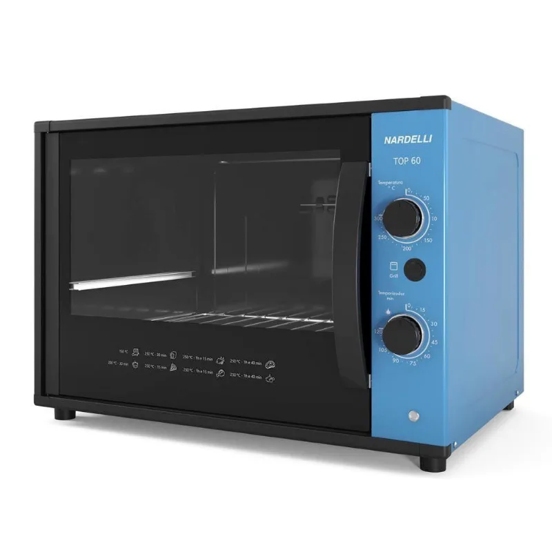 Forno Nardelli Elétrico Bancada Top 60 Azul 60 Litros Azul 220V