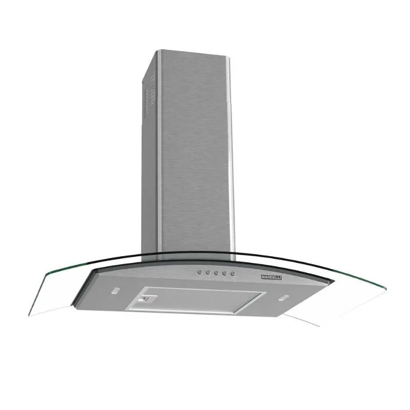 Coifa De Parede Clean Vidro Curvo 80cm 140w 110v 110v